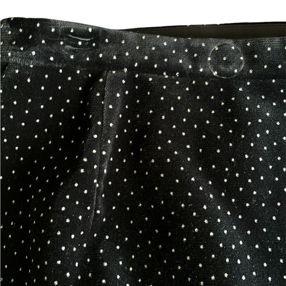 Theory Pleat Wrap Skirt in Polka Dot Velvet - Picture 10 of 10